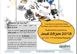 Donnez vos vieux déambulateurs, ou fauteuils roulants à l’APAHM !