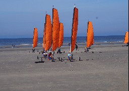 Char à voile sur la plage de Sainte-Cécile ! 