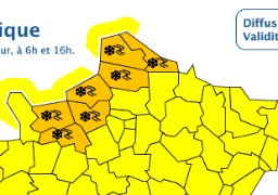Le Nord, le Pas-de-Calais et la Somme en vigilance orange neige-verglas vendredi 