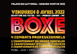 Un championnat du monde de boxe à Grande Synthe le vendredi 8 avril.