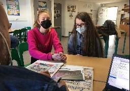 Daryna, une ukrainienne de 14 ans au collège Notre Dame de Berck sur mer. 