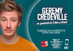 Radio 6 vous offre vos places pour Gérémy Crédeville au Kursaal de Berck