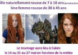 Casting pour un clip promotionnel sur le Dragon de Calais