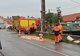 Plus de peur que de mal ce matin après un accident à Looberghe.