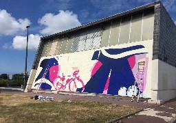 Street art à Calais : Retro Graffitism peint avenue Coubertin 