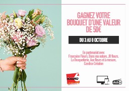 A l'occasion de la Ste Fleurs, gagnez 50€ de fleurs avec de nombreux fleuristes de la région.