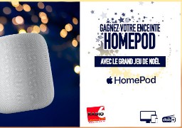 GRAND JEU DE NOEL - Gagnez votre enceinte connectée Apple HOMEPOD