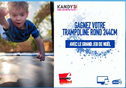 Grand Jeu de Noël - Candy vous offre votre trampoline 244 Cm