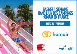 Gagnez 1 semaine au soleil avec Homair Vacances