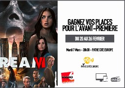 Radio 6 vous invite à l'avant-première de SCREAM 6 au Pathé Cité Europe le 7 Mars