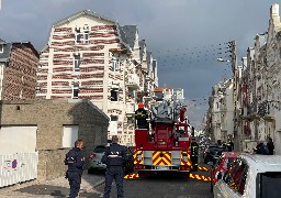 Berck: la grande échelle de sortie pour un cerf-volant sur les toits