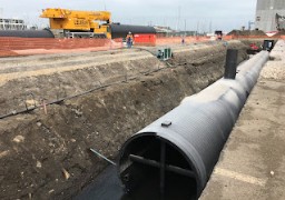 La ville de Boulogne sur mer s'équipe d'un nouveau bassin de rétention des eaux pluviales.