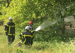Formation des pompiers des Hauts-de-France pour faire face aux feux de forêts