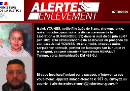 Alerte enlèvement : A Dunkerque, Malek 8 ans a disparu dans la nuit de mardi à mercredi.