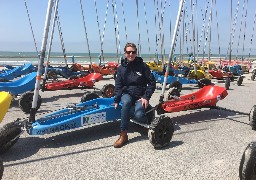 A Boulogne sur mer, une course de char à voile conviviale dimanche sur la plage !