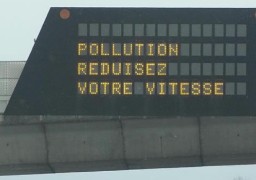 Pollution à l'ozone: vous devez obligatoirement réduire votre vitesse de 20km/h