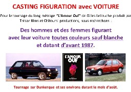 Casting: des figurants avec voiture recherché pour 