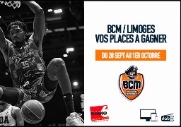 Jeu Web - Gagnez vos billets pour BCM / LIMOGES