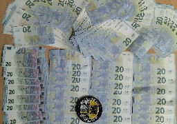 4500 euros de faux billets de 20 euros saisis par les gendarmes de Marconne