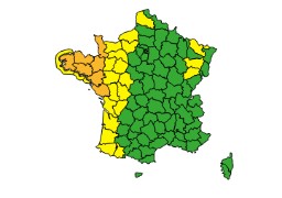 Vigilance jaune dans le Pas-de-Calais aujourd’hui et orange demain. La Somme et le Nord aussi touchés