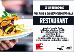 Radio 6 vous invite dans les plus beaux restaurants autour de chez vous !