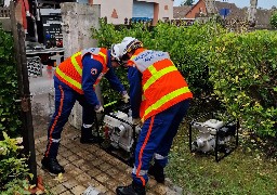Inondations: la Protection Civile du Pas-de-Calais créé un réseau d'entraide et lance un appel aux dons