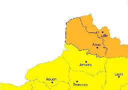 Le Pas-de-Calais et le Nord maintenus en alerte orange pour crues