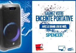 Grand jeu de noël - Spencer à Guines vous offre une enceinte portative 