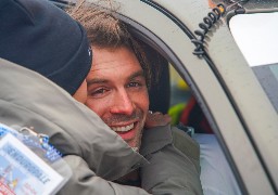 Premier pilote paraplégique à participer à l'Enduropale, Axel Allétru, arrive deuxième du holeshot 
