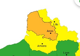 Vigilance orange pluie-inondation pour le Pas-de-Calais, ce mercredi