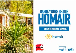 Radio 6 vous offre votre séjour Homair