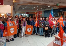 Forte mobilisation des salariés d’Auchan à Calais et St-Martin-Boulogne