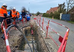 A Longfossé, ENEDIS enterre la ligne électrique de 20 000 volts créée en 1955... 