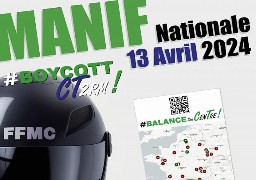 Manifestation de la FFMC contre le contrôle technique moto
