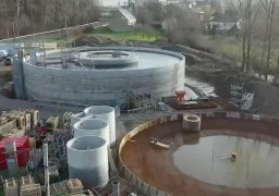 A Samer, les travaux de construction de la nouvelle station d'épuration sont en cours.