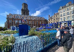 A Boulogne sur mer, du bleu Majorelle pour le 17ième jardin éphémère ! 