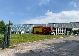 Hesdin l'Abbé : Après l'incendie, les bureaux administratifs de la société Trollé épargnés.