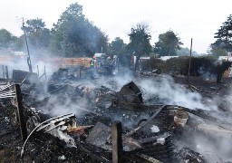 Violent incendie hier soir au camping municipal de Wissant. 