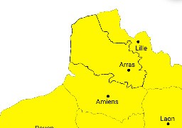 Le Nord, la Somme le Pas-de-Calais en vigilance jaune pour orages
