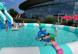 Les structures gonflables installées sur le solarium d'Hélicéa ont été volées