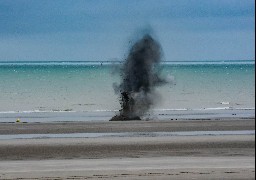 Opération de déminage à Bray-Dunes, ce mardi matin 