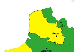 Le Pas-de-Calais en vigilance jaune pour pluie-inondation 