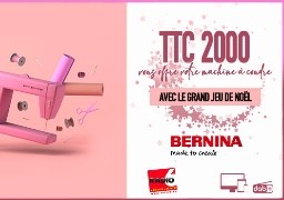 Grand jeu de noël - La mère noël de TTC 2000 vous offre sa machine à coudre Bernina d'une valeur de 230€