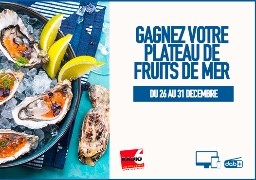 Radio 6 et Claudio vous offrent votre plateau de fruits de mer