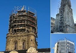Boulogne sur mer : un échafaudage sur le beffroi de l'hôtel de ville jusque fin mars.