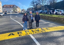 Boulogne sur mer : la ligne d'arrivée de l'étape du Tour de France inaugurée Boulevard Mariette.