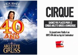 Gagnez vos entrées pour le Cirque Arlette Gruss à Dunkerque