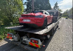 Somme : un automobiliste, au volant d'une Porsche, contrôlé à 110km/h au lieu de 50