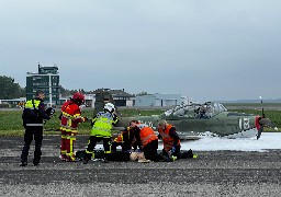 Un accident d'avion simulé à l'aéroport du Touquet