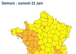 Météo : Vigilance jaune canicule pour ce samedi. 